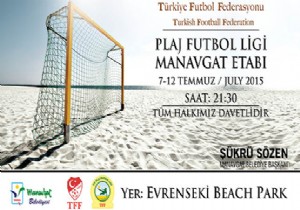 MANAVGAT TA PLAJ FUTBOLU HEYECANI